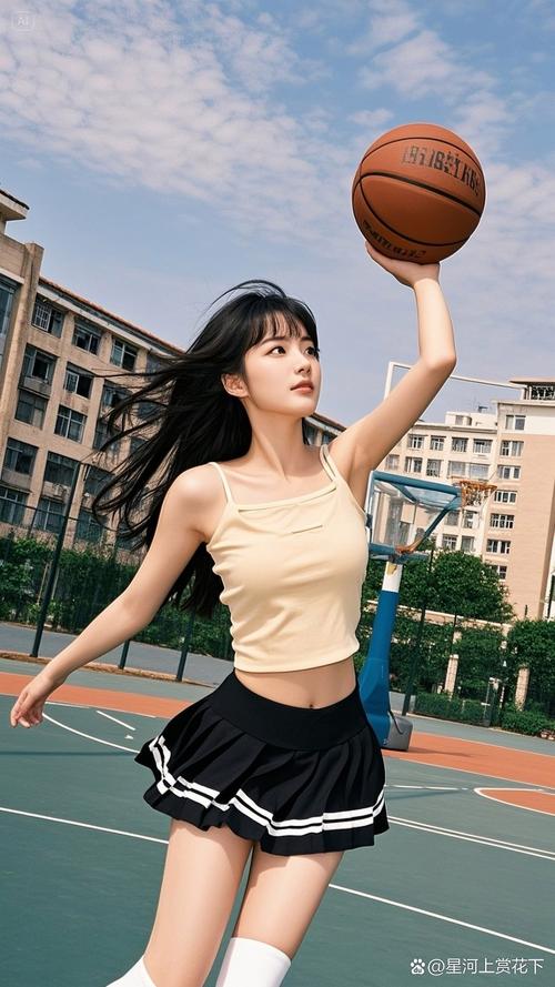 女星打篮球突破柔弱形象，展现女性力量与运动之美